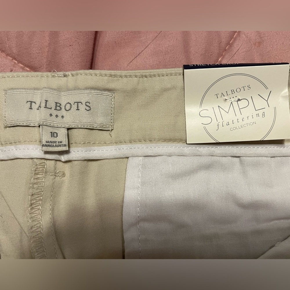 NWT Talbots crop pants, Size 10 - Picture 4 of 5